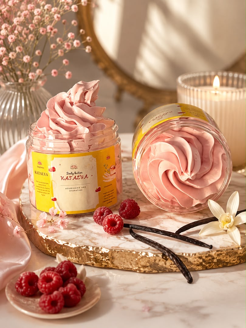 Crème chantilly pour visage, corps et cheveux