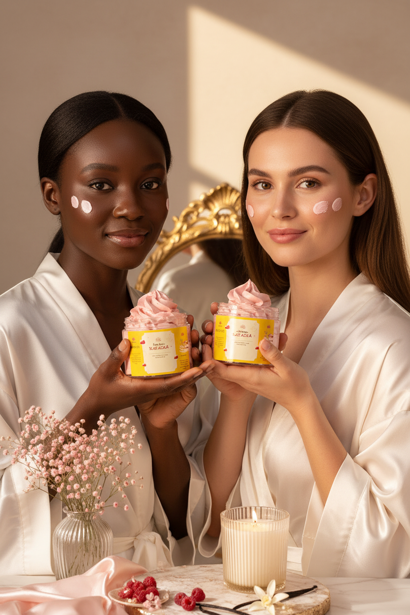Crème chantilly KATALYA tenue par deux femmes